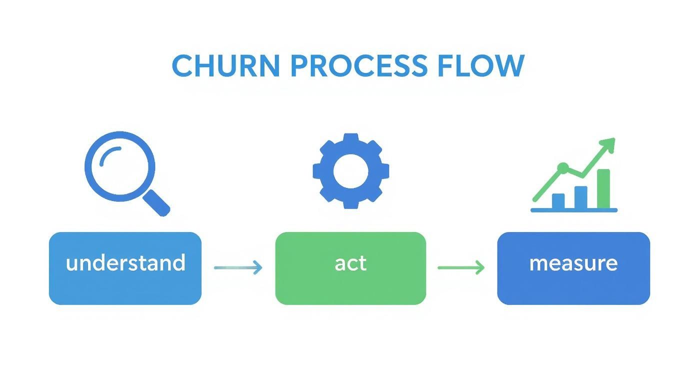Infographic about how to reduce customer churn