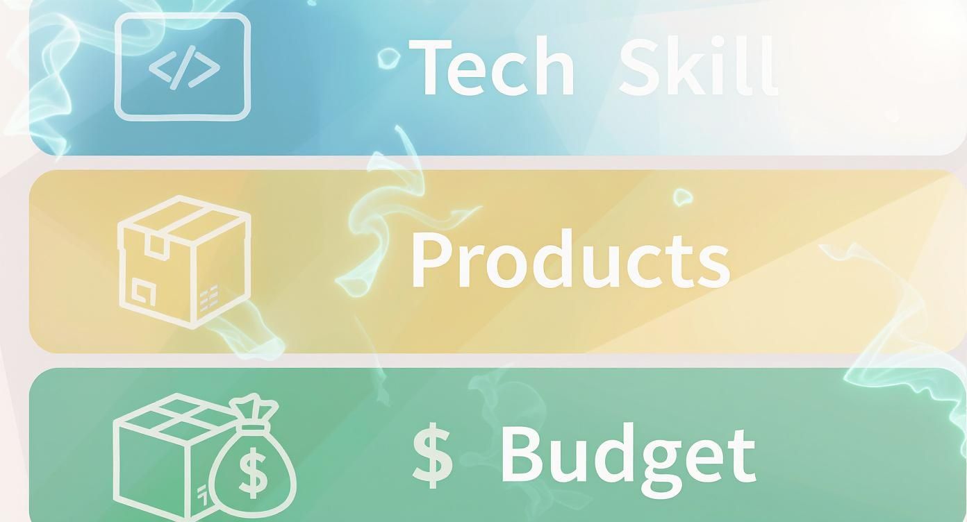 Infographic about how to choose ecommerce platform