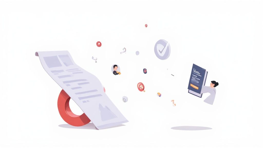 A woman working on a laptop, representing the nurturing phase of a sales funnel