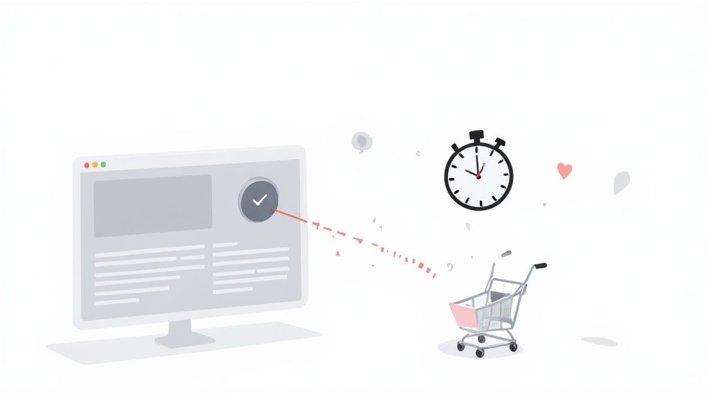 A person analyzing website performance data on a laptop screen with charts and graphs.