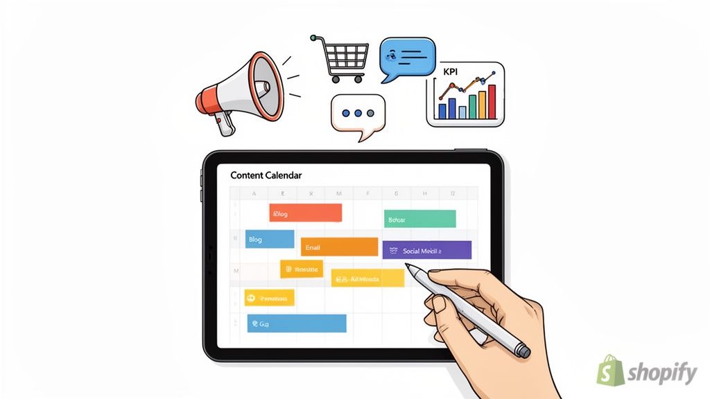 How to Create a Content Calendar That Drives Shopify Sales