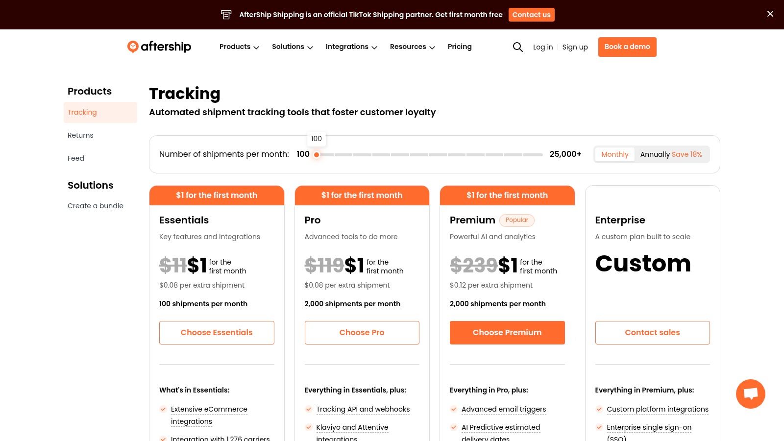 AfterShip Tracking (Shopify app)