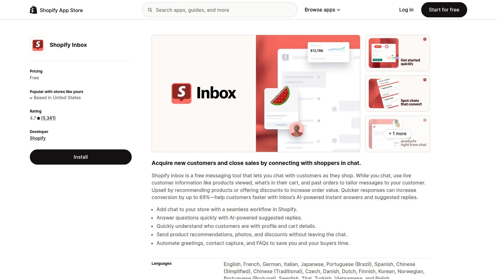 Shopify Inbox