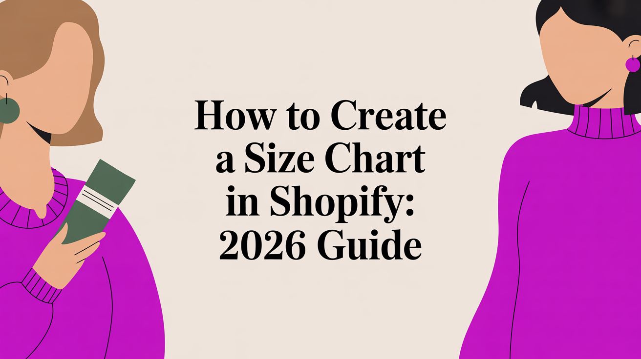 How to Create a Size Chart in Shopify: 2026 Guide