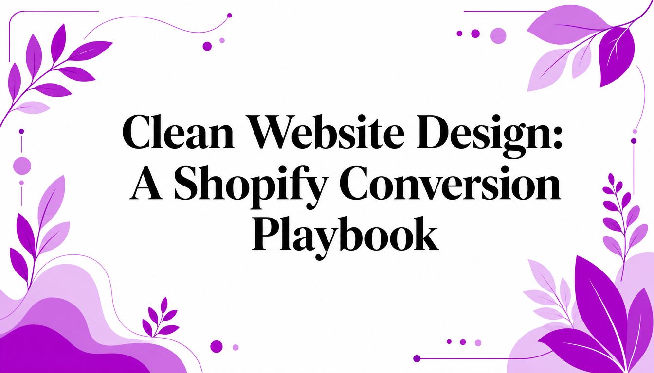Clean Website Design: A Shopify Conversion Playbook