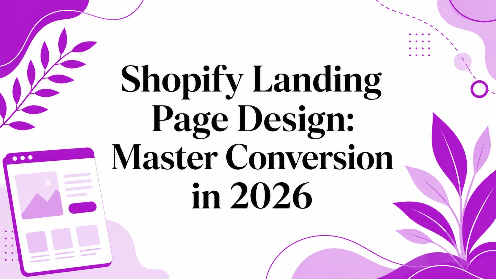 Shopify Landing Page Design: Master Conversion in 2026