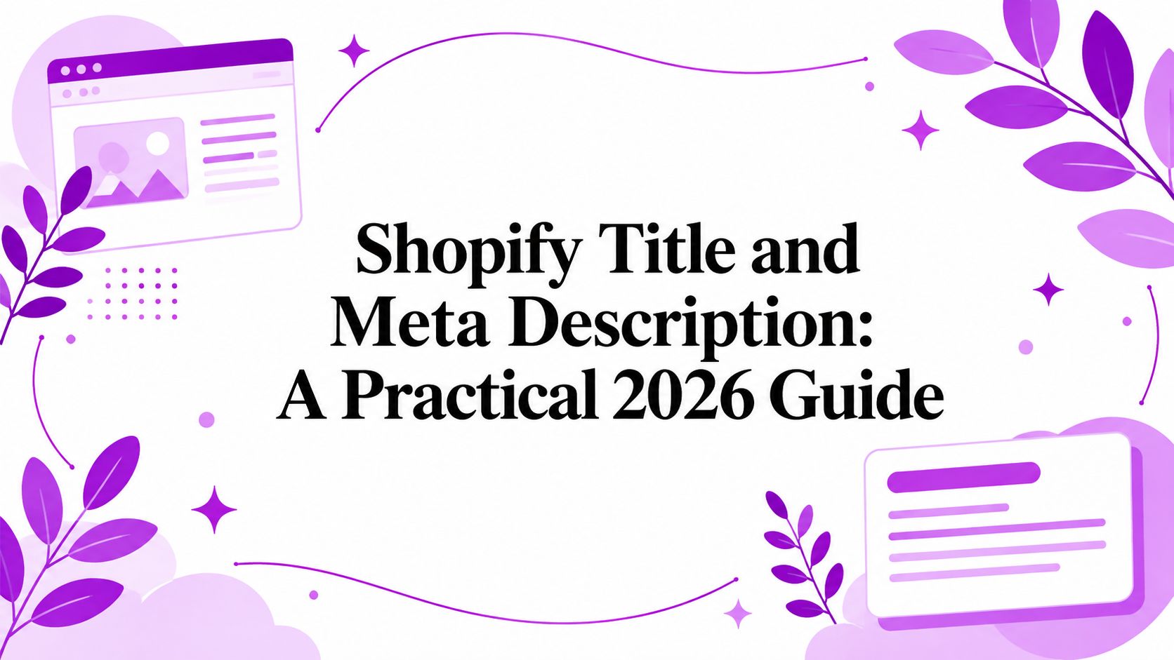 Shopify Title and Meta Description: A Practical 2026 Guide