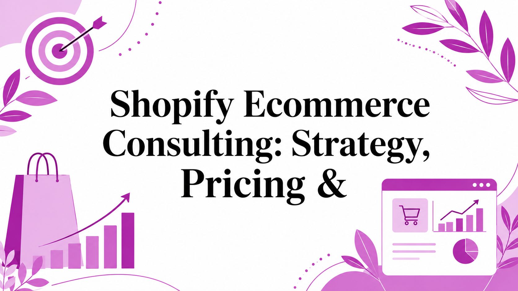 Shopify Ecommerce Consulting: Strategy, Pricing &