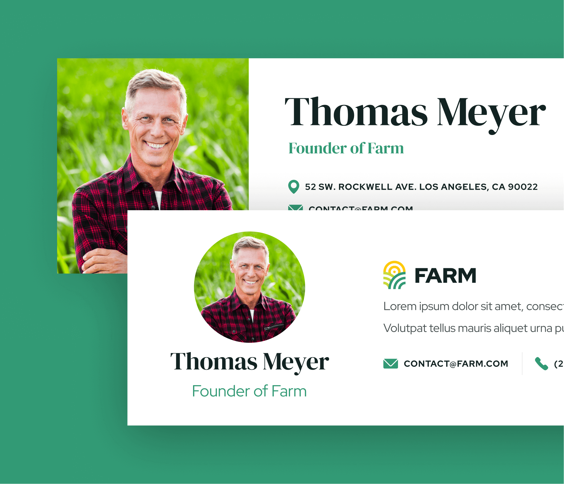 Farm - Email Signature - Agriculture and Farm Webflow Template