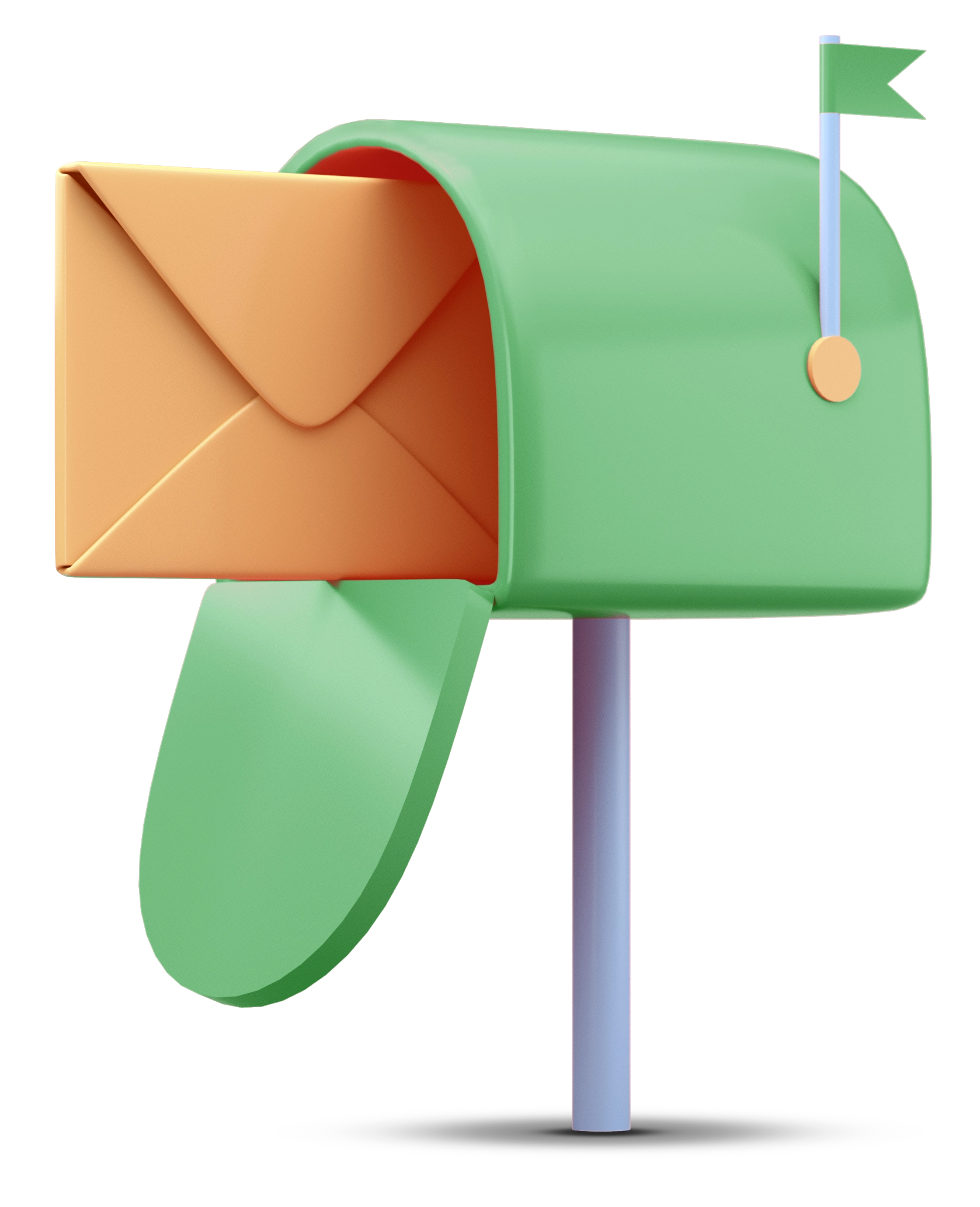 An image of a 3D Looking mailbox.