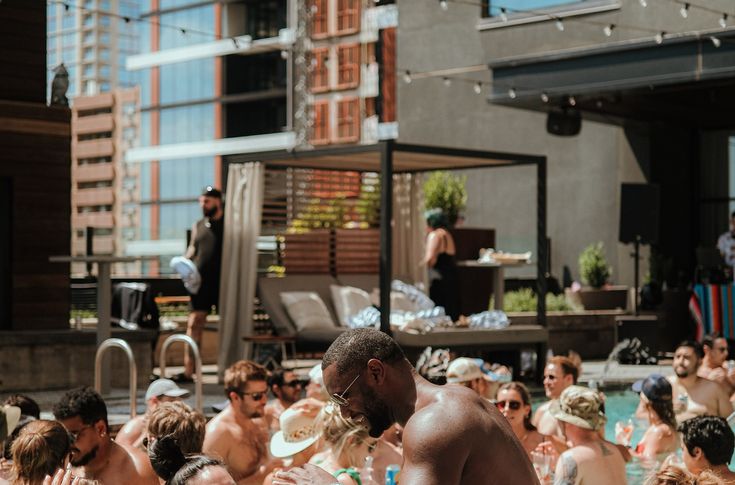 pool party in Austin for a bachelor party