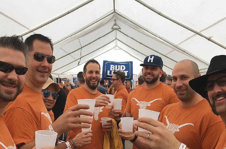 Tailgate Full Experience in Austin with Connected Austin for a. bachelor party