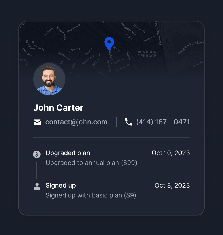 Individual User Profile - Dataplus X Webflow Template
