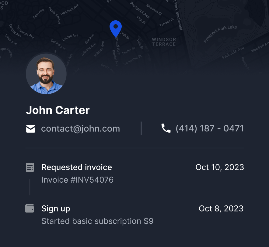 Individual User Profile - Dataplus X Webflow Template