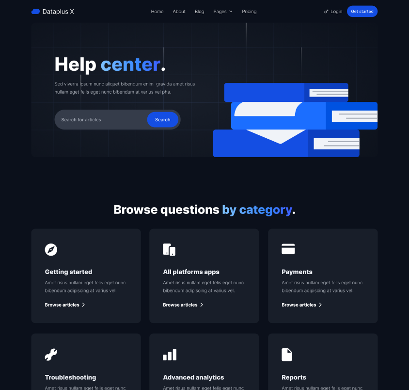 Hero Strip - Dataplus X Webflow Template