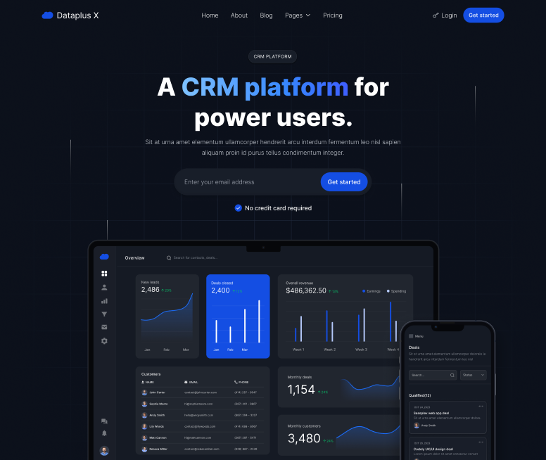 Home V3 - Dataplus X Webflow Template