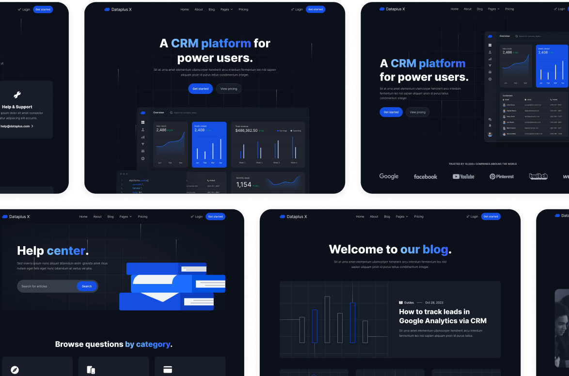 Buy Now On Webflow - Dataplus X Webflow Template