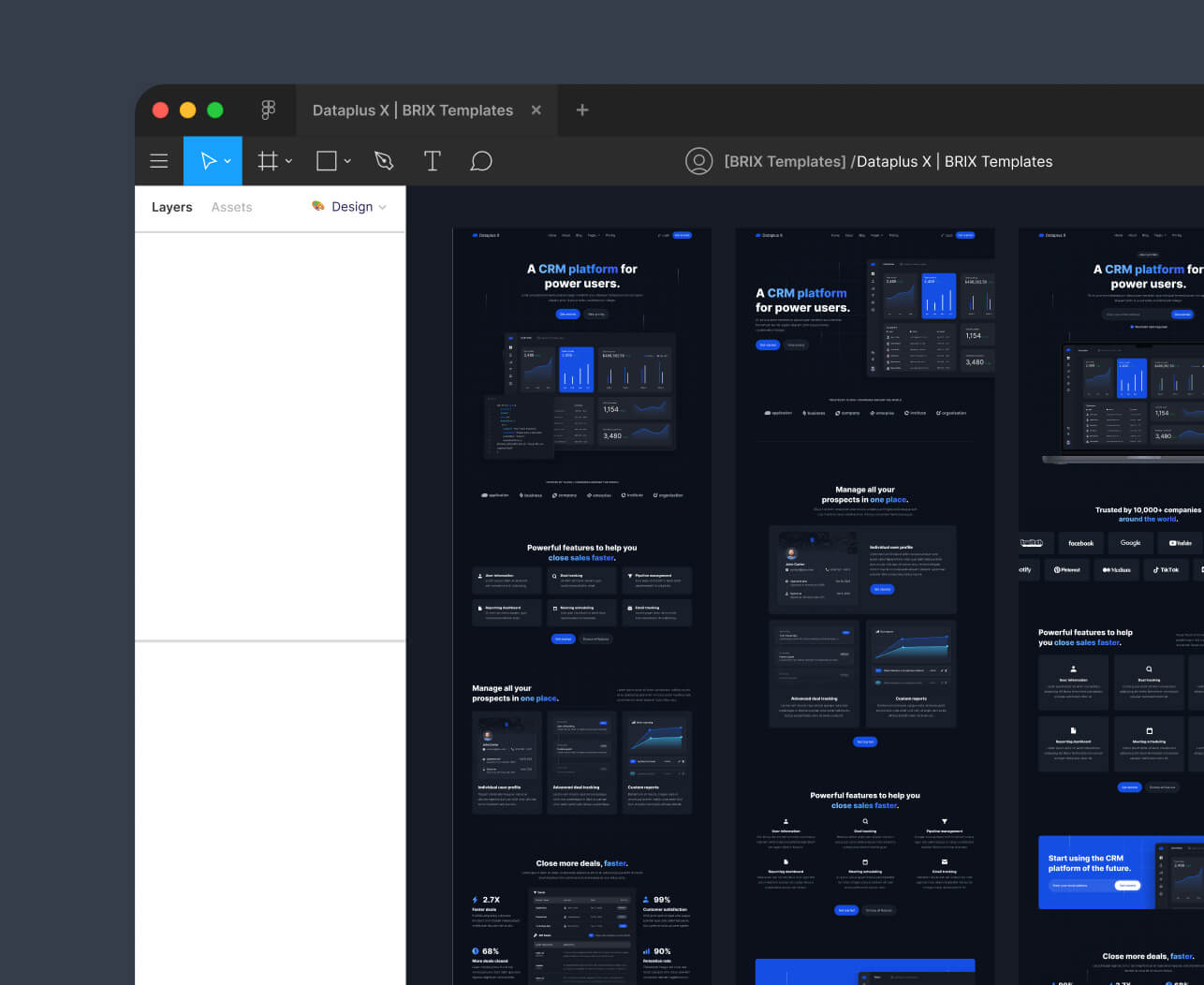 Figma File Included - Dataplus X Webflow Template
