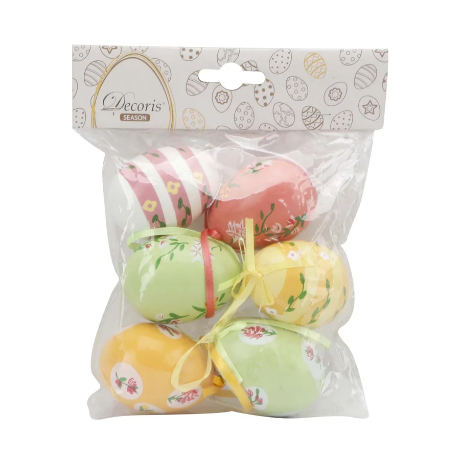 Painted plastic Easter egg set.
