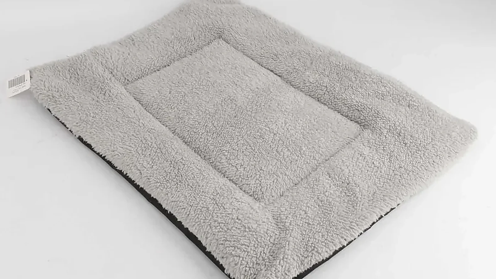 Fuzzy gray plush pet bed mat from a wholesale pet home range