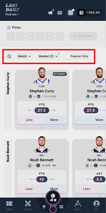 Choose a Match