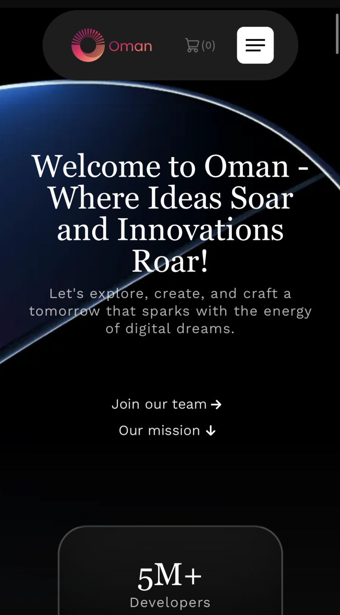 SaaS Webflow Template - Oman- Created by Wedoflow.com and Azwedo.com