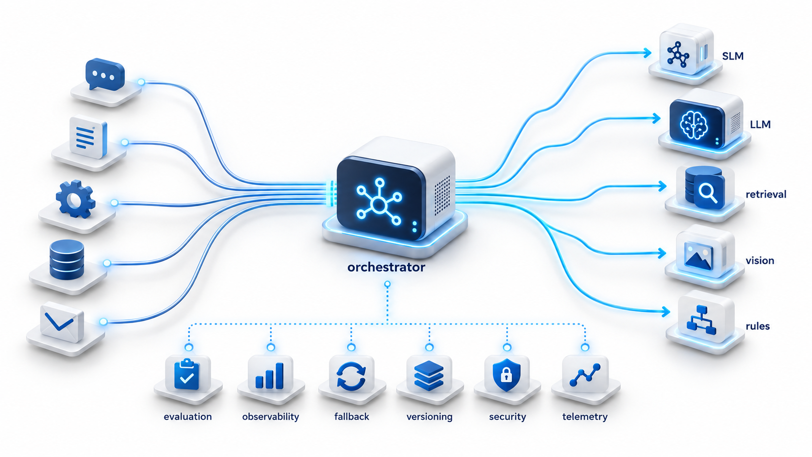 AI routes each task to the right model.