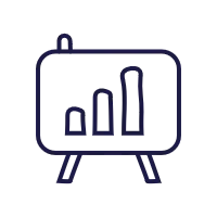 Tableau de présentation avec graphique