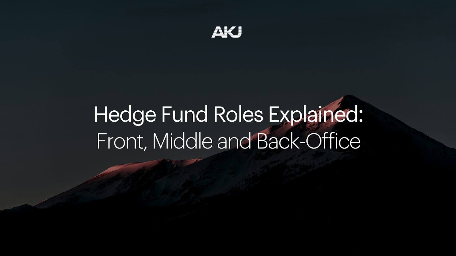 Hedge Fund Roles Explained: Front, Middle and Back-office