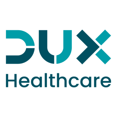 This is the logo of the company DUX Healthcare