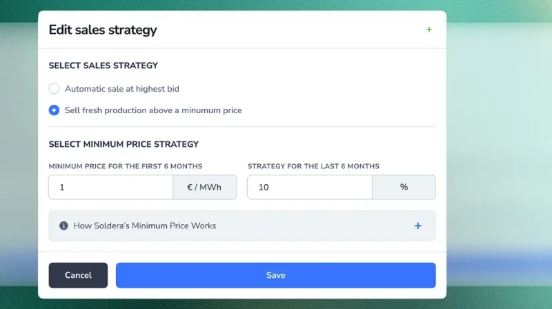Soldera Feature Spotlight: Aggregated Spot Sales - Demo image