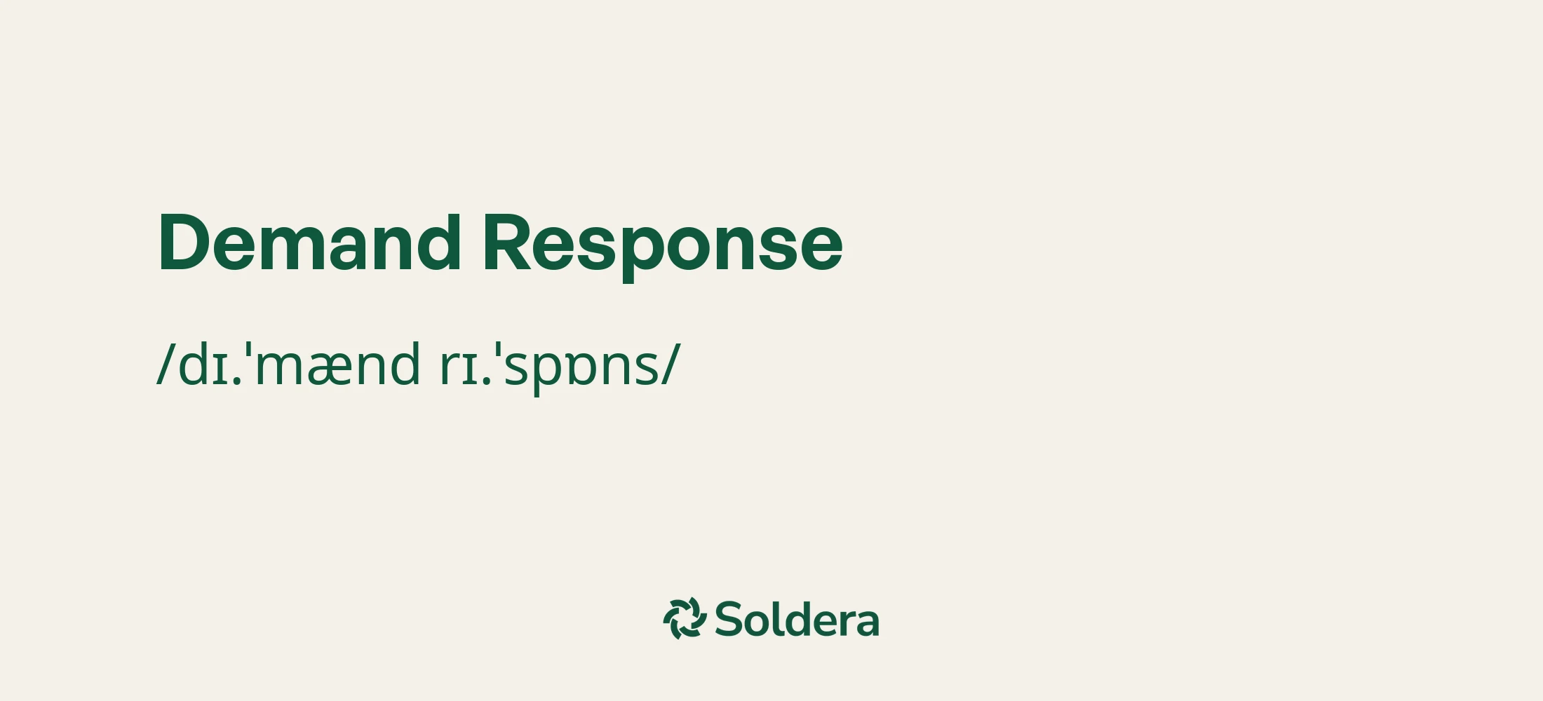 Pronunciation of Demand Response Using IPA Characters