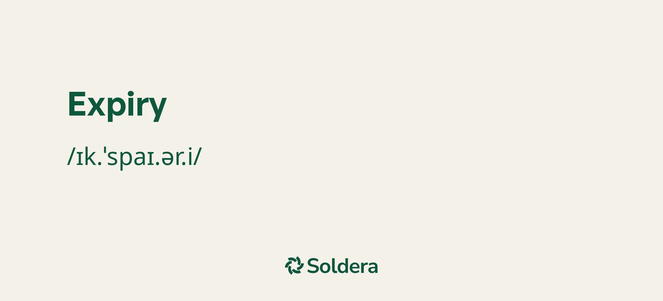 Pronunciation of Expiry Using IPA Characters