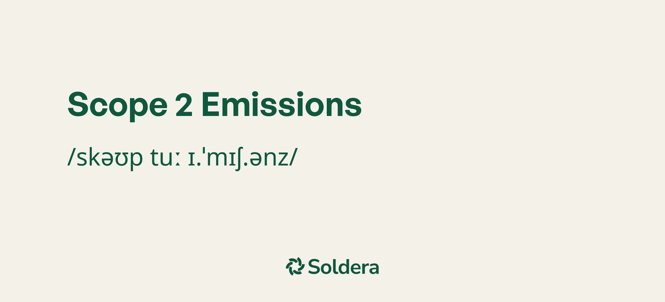 Pronunciation of Scope 2 Emissions Using IPA Characters