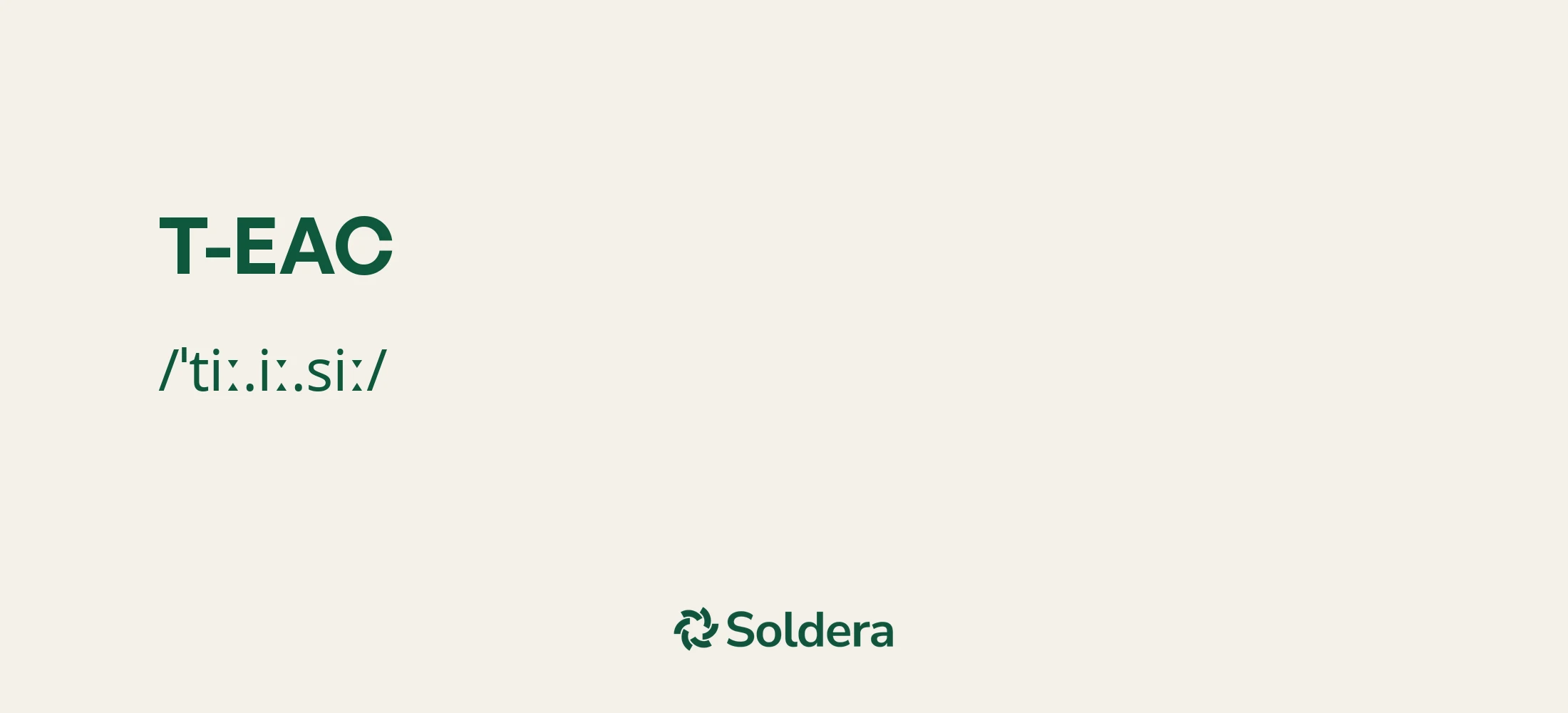 Pronunciation of T-EAC Using IPA Characters