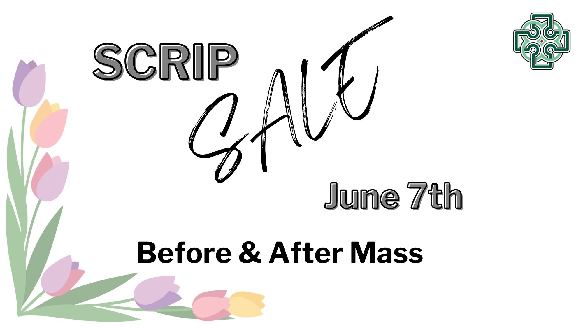 Scrip gift cards, available for purchase at the church, are versatile for gifts, budgeting, or donations, with payment options of cash or check.