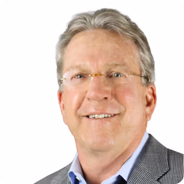 Portrait of a smiling man with glasses used for testimonial or team profile