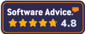 Software Advice rating badge showing 4.8 stars