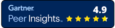 Gartner Peer Insights 4.9 rating for Compport HR tech platform