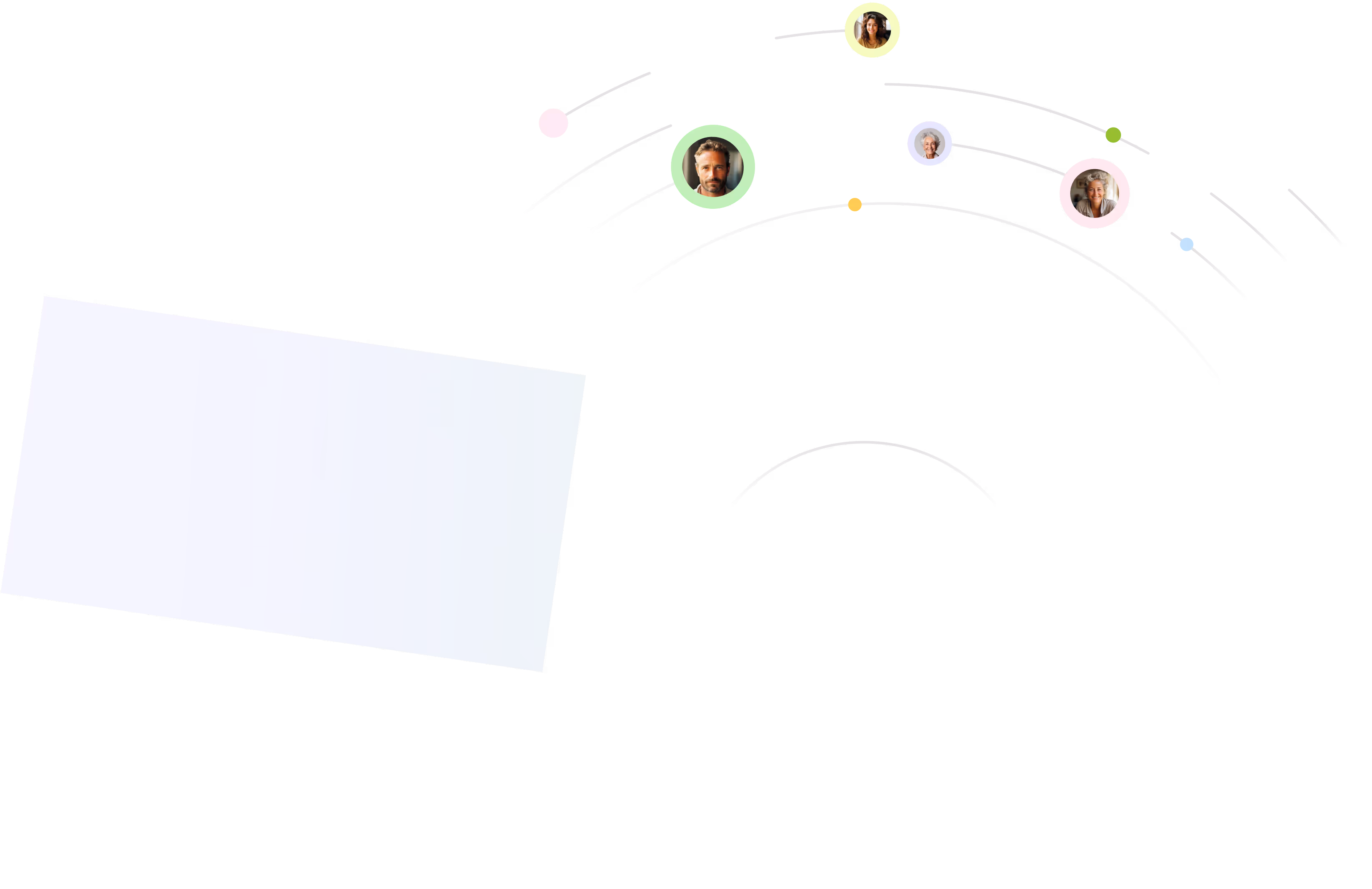 Dark UI background with curved line animations for Compport dashboard visuals