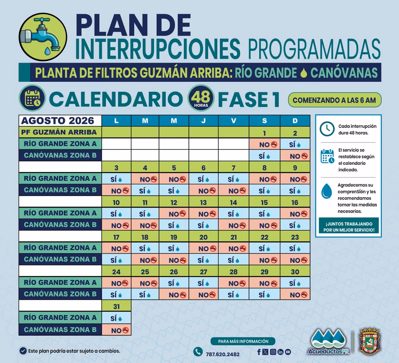 Imagen Calendario Planta de filtros guzaman arriba.