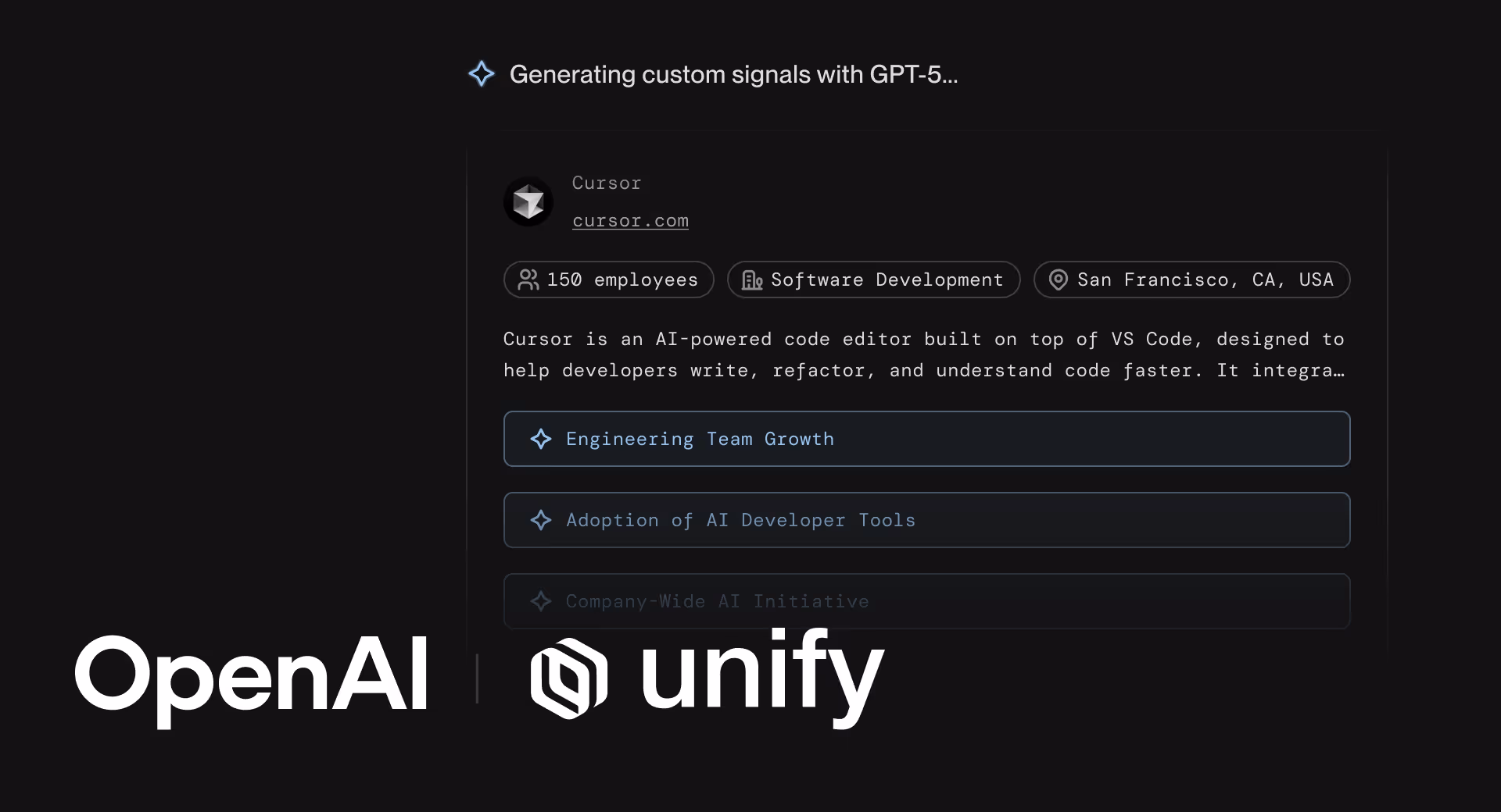 Deploying GPT-5 in Unify for scaled GTM research 