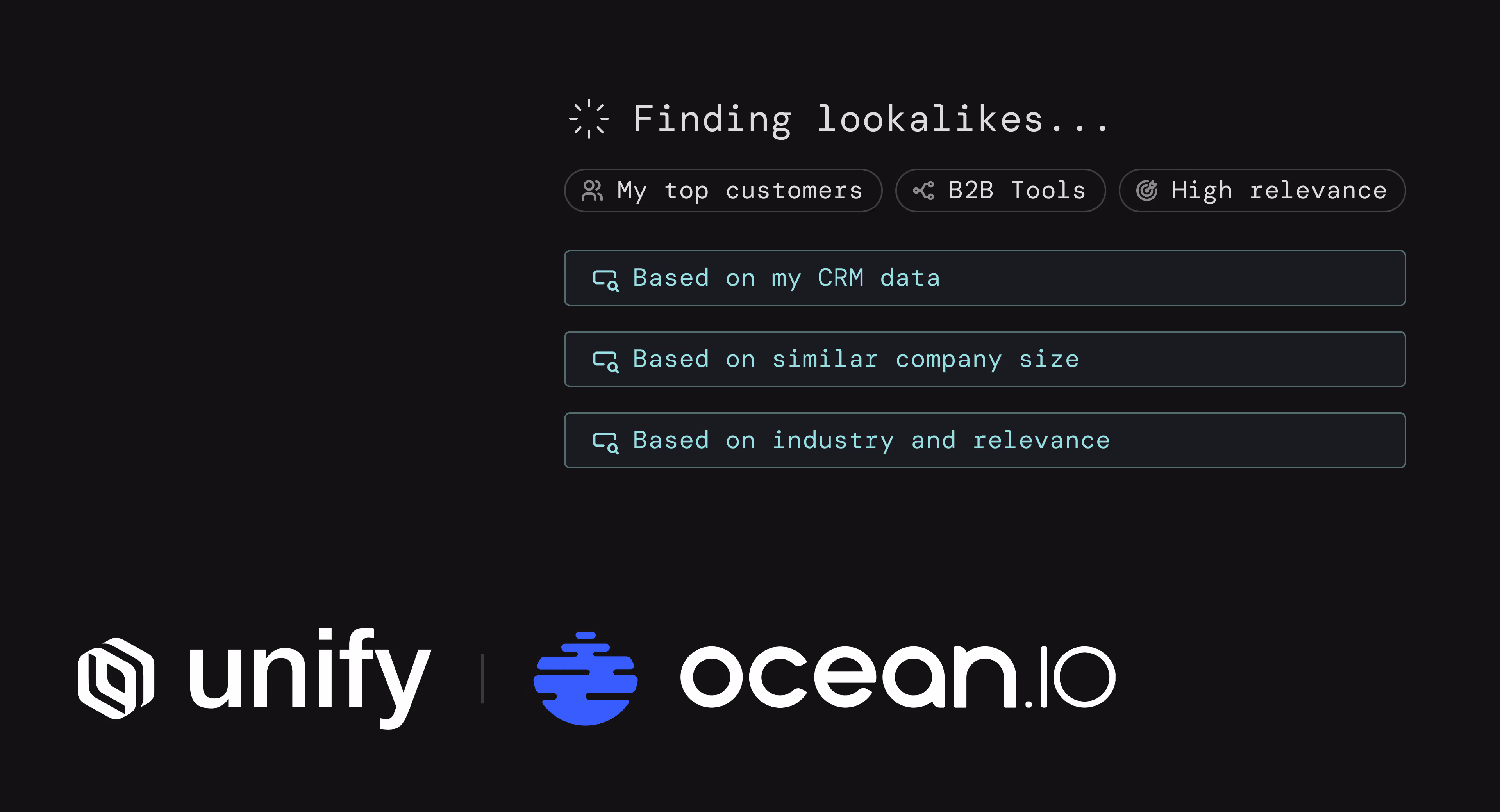Find your next best customers on autopilot with Lookalikes, powered by Ocean.io