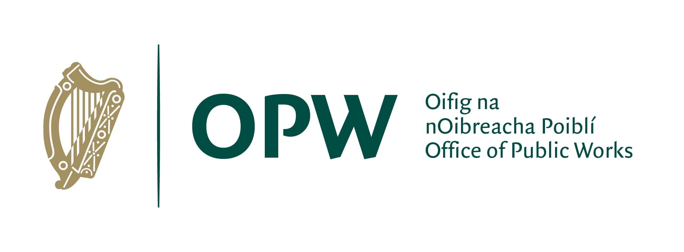 OPW logo. Text reads 'Oifig na nOibreacha Poiblí Office of Public Works'