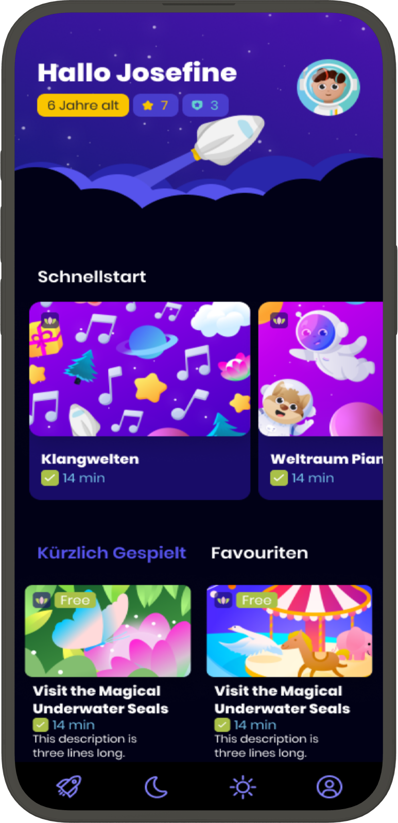 Aumio App – Startseite