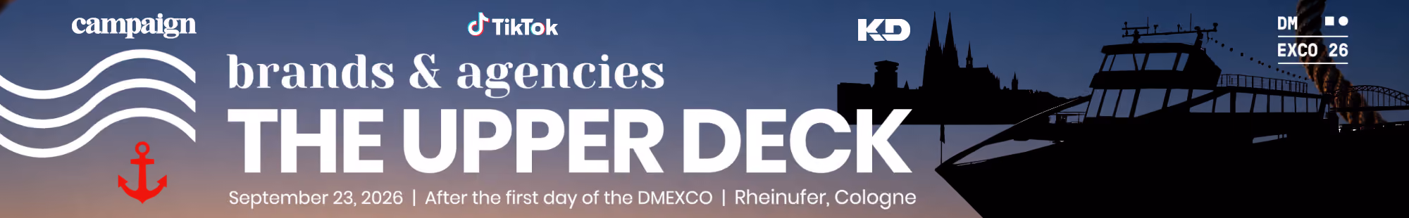 Eventbanner für the upper deck event