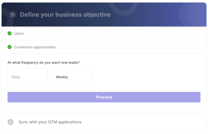 Step 3: Determine the frequency at which you want nurtured leads and non nurtured leads synced in your GTM apps.