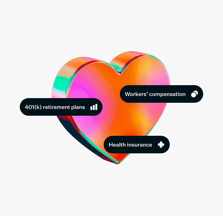 Household heart illustration with HR callouts