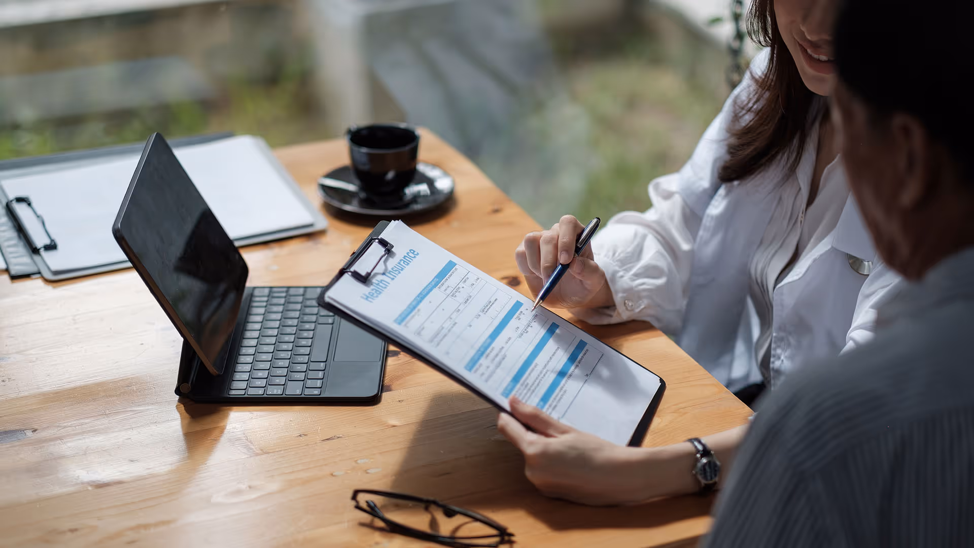 Doctor reviews Consumer-driven health plan with consumer