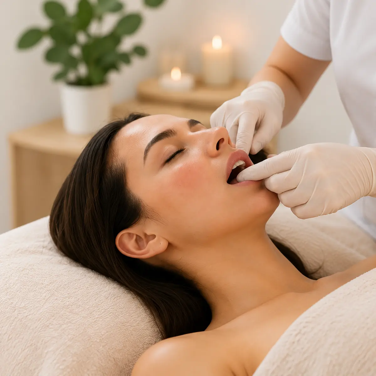 pediatric patient waiting for massage therapy appointment